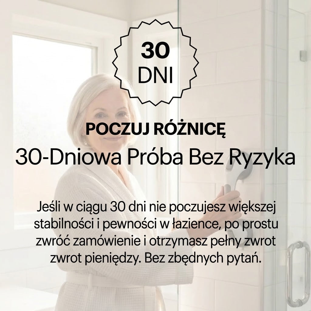 Pewny Uchwyt™ Antypoślizgowa Poręcz Łazienkowa